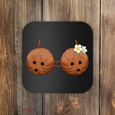 Summer Coconut Bra Halloween Costume Hawaii Aloha Beach Coaster