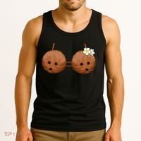 Summer Coconut Bra Halloween Costume Hawaii Aloha Beach Tank Top thumb 3