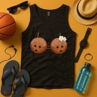 Summer Coconut Bra Halloween Costume Hawaii Aloha Beach Tank Top thumb 4