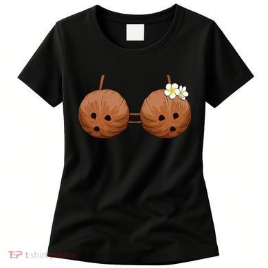 Summer Coconut Bra Halloween Costume Hawaii Aloha Beach Women's T-Shirt