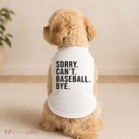 Sorry Cant Baseball Bye Funny Baseball Lover Game Day Vibes Doggie Tank thumb 2