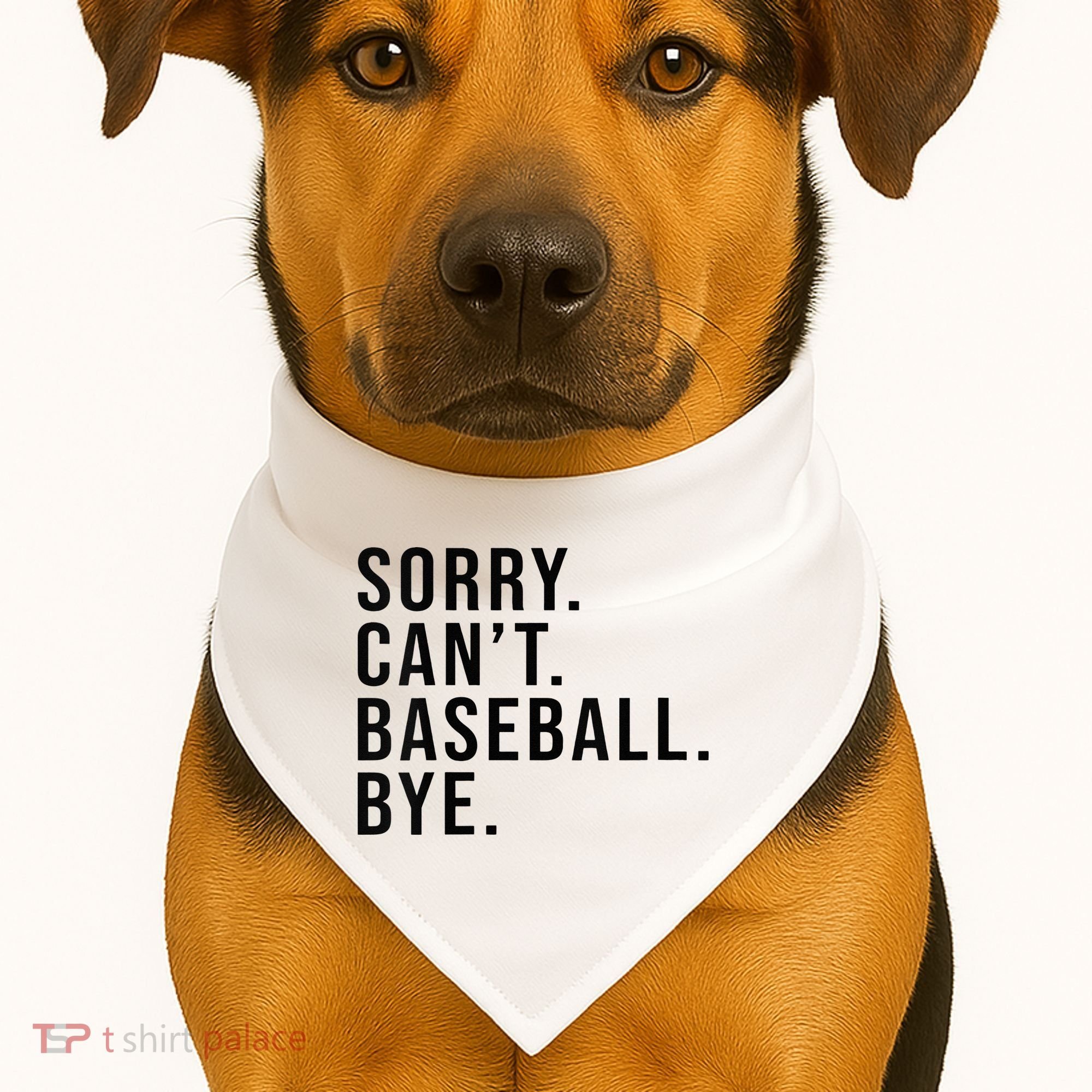 Sorry Cant Baseball Bye Funny Baseball Lover Game Day Vibes USA-Made Doggie Bandana