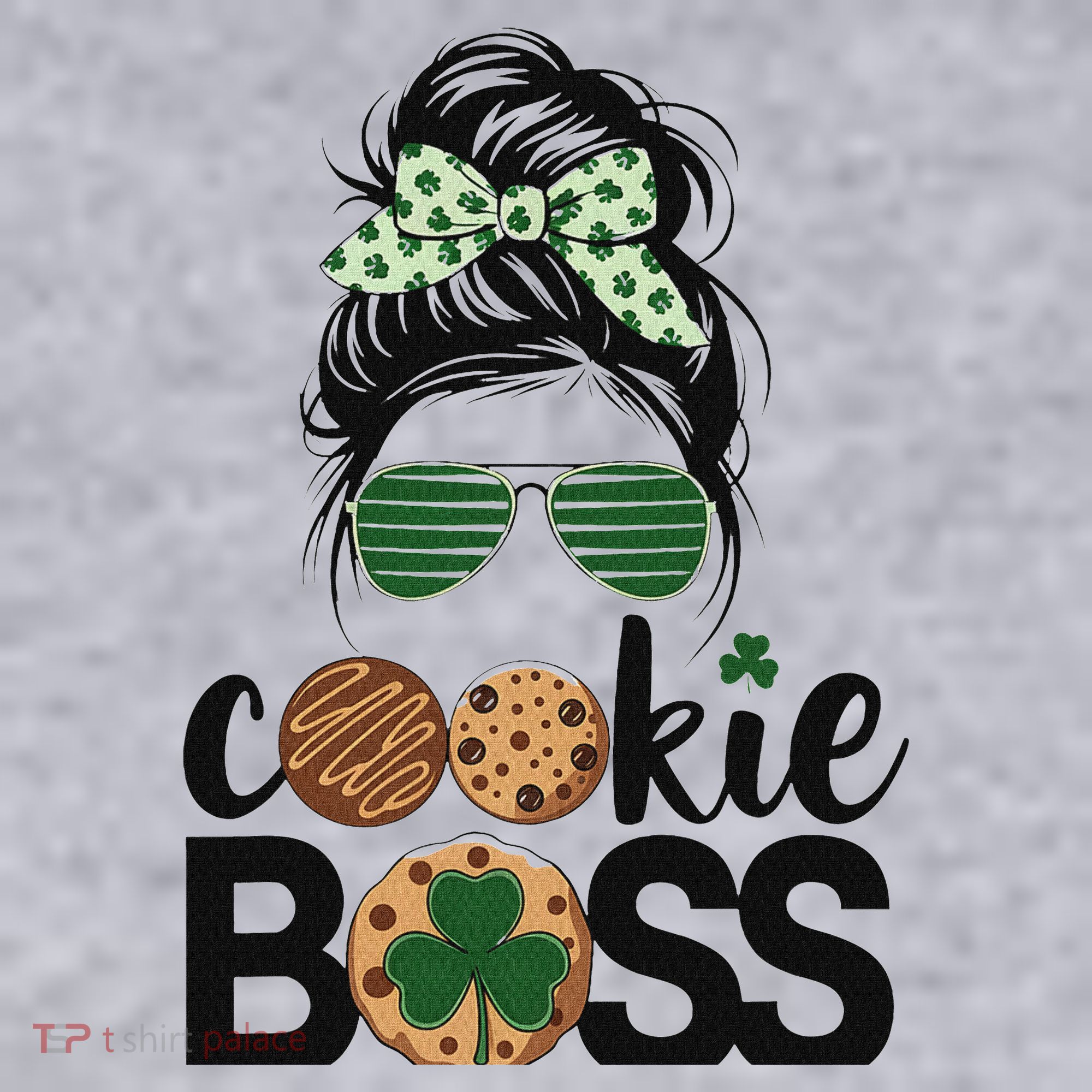 Scout Cookie Boss Kidlife Messy Bun Sunglasses Women's Sweatshirt