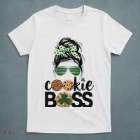 Scout Cookie Boss Kidlife Messy Bun Sunglasses T-Shirt thumb 5