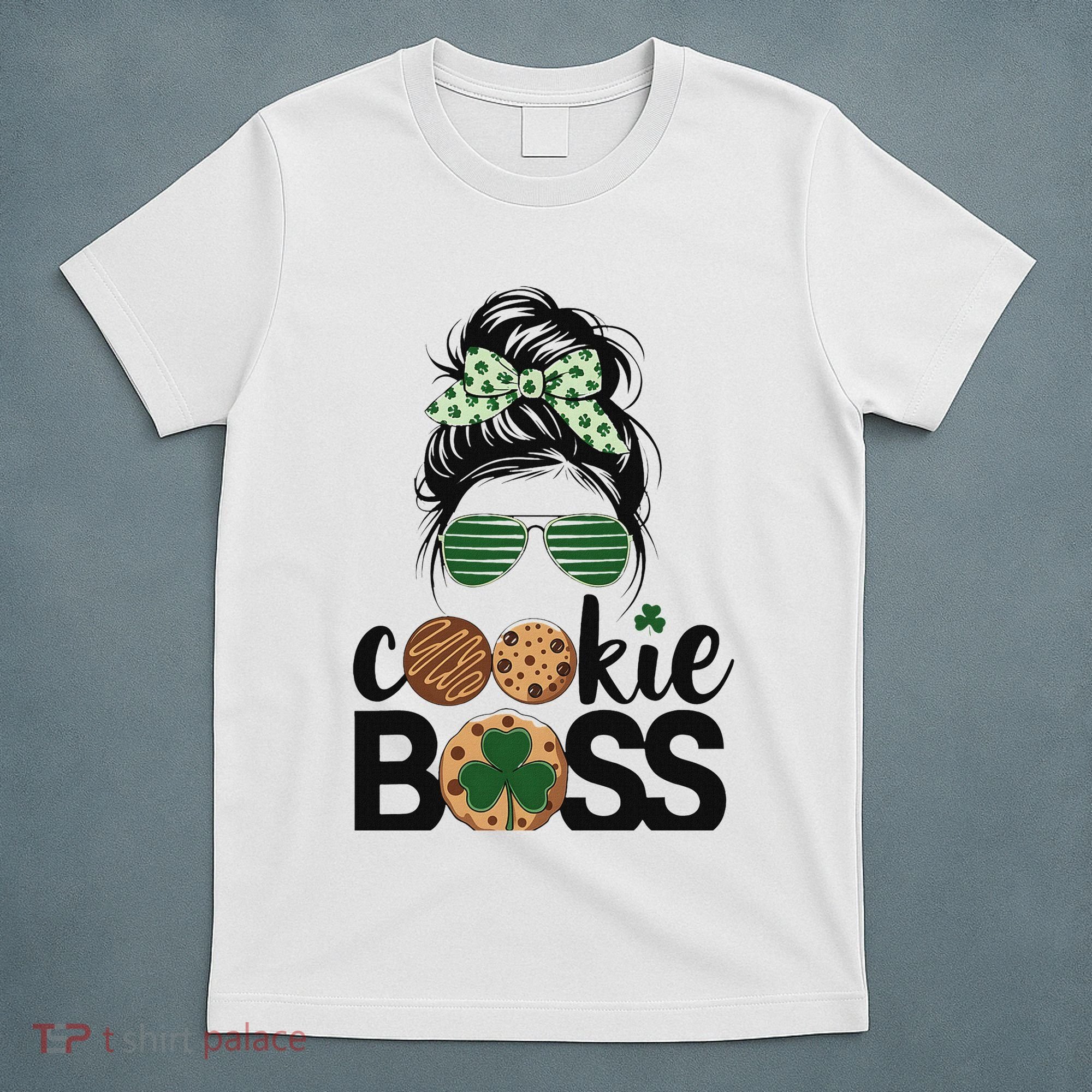 Scout Cookie Boss Kidlife Messy Bun Sunglasses T-Shirt