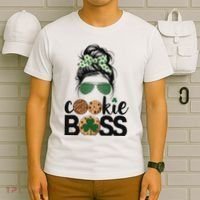 Scout Cookie Boss Kidlife Messy Bun Sunglasses T-Shirt thumb 6