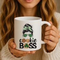 Scout Cookie Boss Kidlife Messy Bun Sunglasses Coffee Mug thumb 3