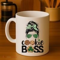 Scout Cookie Boss Kidlife Messy Bun Sunglasses Coffee Mug thumb 4