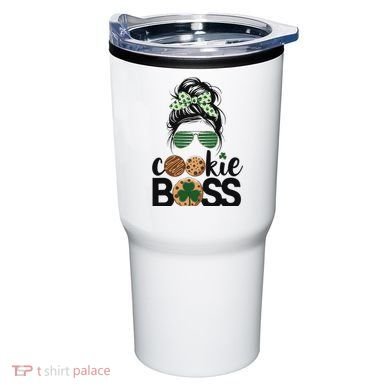 Scout Cookie Boss Kidlife Messy Bun Sunglasses Tumbler