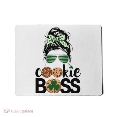 Scout Cookie Boss Kidlife Messy Bun Sunglasses Mousepad