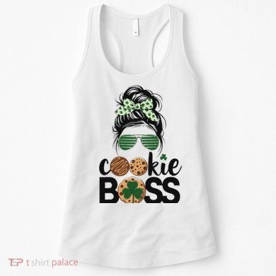 Scout Cookie Boss Kidlife Messy Bun Sunglasses Women's Tank Top