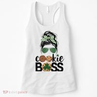 Scout Cookie Boss Kidlife Messy Bun Sunglasses Women's Tank Top thumb 0