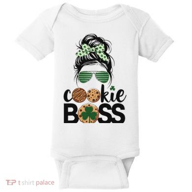 Scout Cookie Boss Kidlife Messy Bun Sunglasses Baby Bodysuit