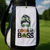 Scout Cookie Boss Kidlife Messy Bun Sunglasses Golf Towel thumb 2