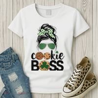 Scout Cookie Boss Kidlife Messy Bun Sunglasses Women's T-Shirt thumb 3