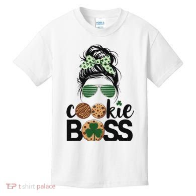 Scout Cookie Boss Kidlife Messy Bun Sunglasses Kids T-Shirt