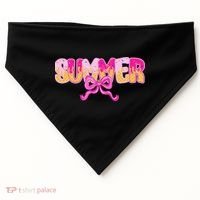 Summer Coquette Bow Ice Cream Summer Vacation Hawaii Beach USA-Made Doggie Bandana thumb 0