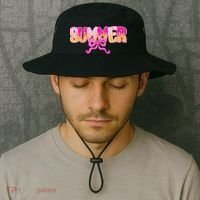 Summer Coquette Bow Ice Cream Summer Vacation Hawaii Beach Bucket Hat thumb 2