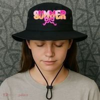 Summer Coquette Bow Ice Cream Summer Vacation Hawaii Beach Bucket Hat thumb 3
