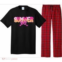 Summer Coquette Bow Ice Cream Summer Vacation Hawaii Beach Pajama Set thumb 0