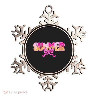 Summer Coquette Bow Ice Cream Summer Vacation Hawaii Beach Ornament