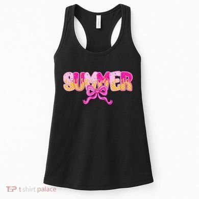 Summer Coquette Bow Ice Cream Summer Vacation Hawaii Beach Women's Tank Top