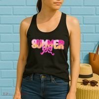 Summer Coquette Bow Ice Cream Summer Vacation Hawaii Beach Women's Tank Top thumb 2