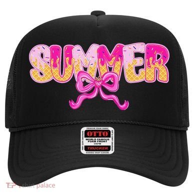 Summer Coquette Bow Ice Cream Summer Vacation Hawaii Beach Hat