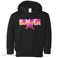 Summer Coquette Bow Ice Cream Summer Vacation Hawaii Beach Toddler Hoodie thumb 0