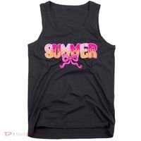 Summer Coquette Bow Ice Cream Summer Vacation Hawaii Beach Tank Top thumb 0
