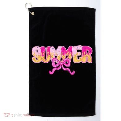 Summer Coquette Bow Ice Cream Summer Vacation Hawaii Beach Golf Towel