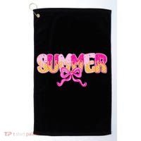 Summer Coquette Bow Ice Cream Summer Vacation Hawaii Beach Golf Towel thumb 0