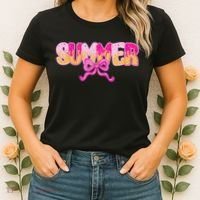 Summer Coquette Bow Ice Cream Summer Vacation Hawaii Beach Women's T-Shirt thumb 2