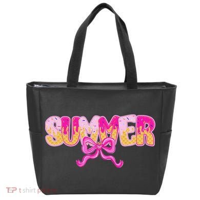 Summer Coquette Bow Ice Cream Summer Vacation Hawaii Beach Tote Bag