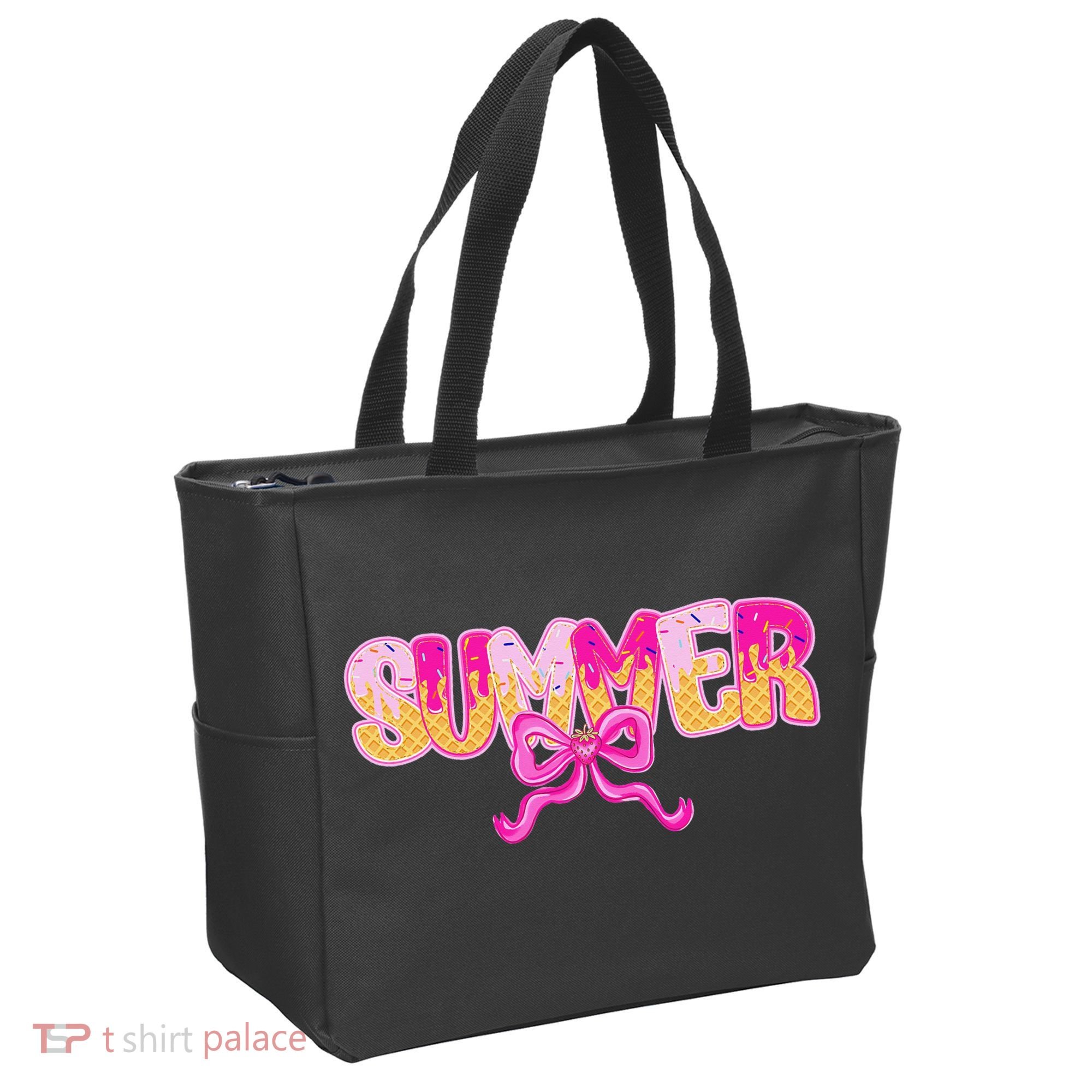 Summer Coquette Bow Ice Cream Summer Vacation Hawaii Beach Tote Bag