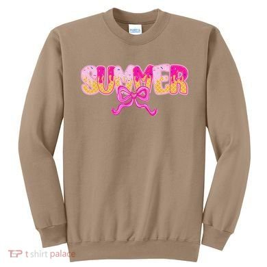 Summer Coquette Bow Ice Cream Summer Vacation Hawaii Beach Sweatshirt