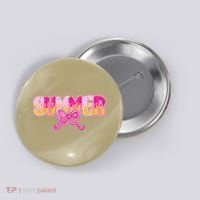Summer Coquette Bow Ice Cream Summer Vacation Hawaii Beach Button thumb 0
