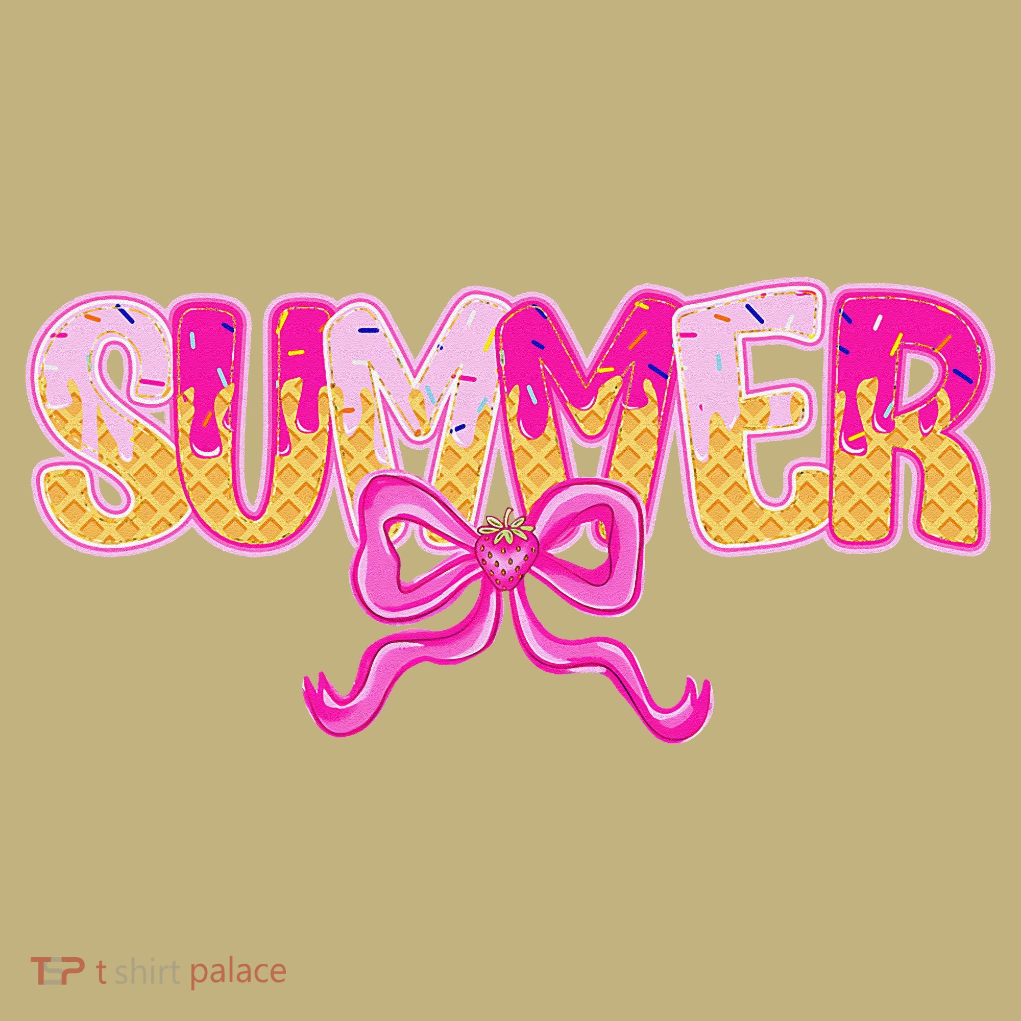 Summer Coquette Bow Ice Cream Summer Vacation Hawaii Beach Mousepad