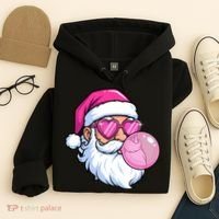 Santa Claus Bubblegum Retro Hoodie thumb 4