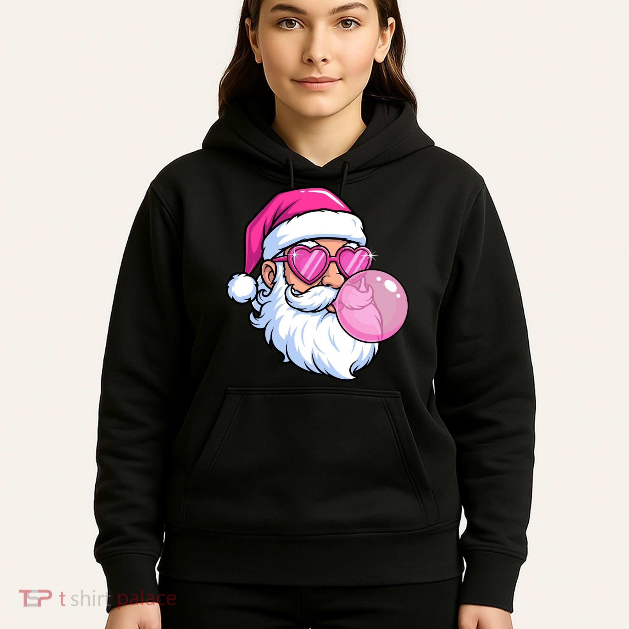 Santa Claus Bubblegum Retro Hoodie