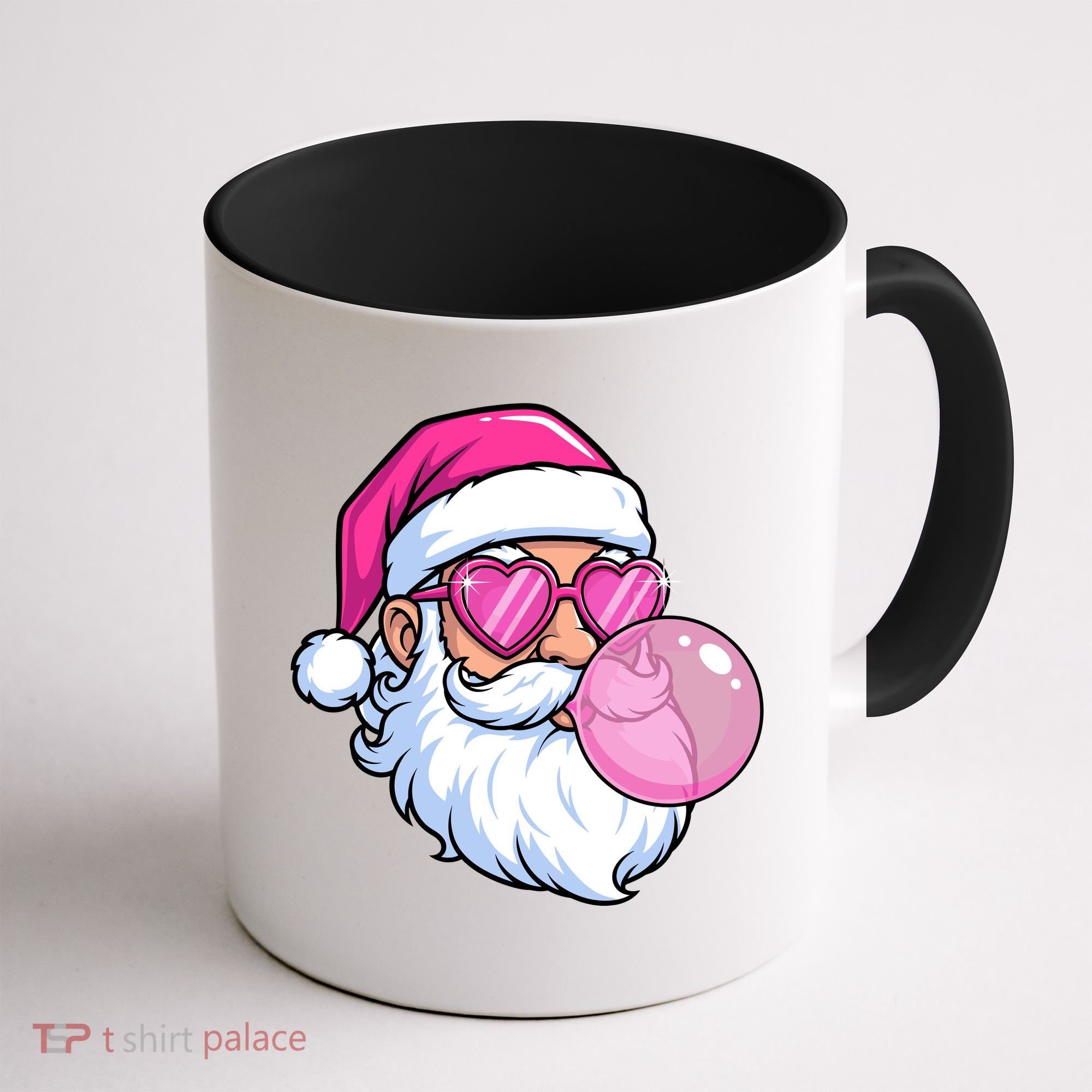 Santa Claus Bubblegum Retro Coffee Mug