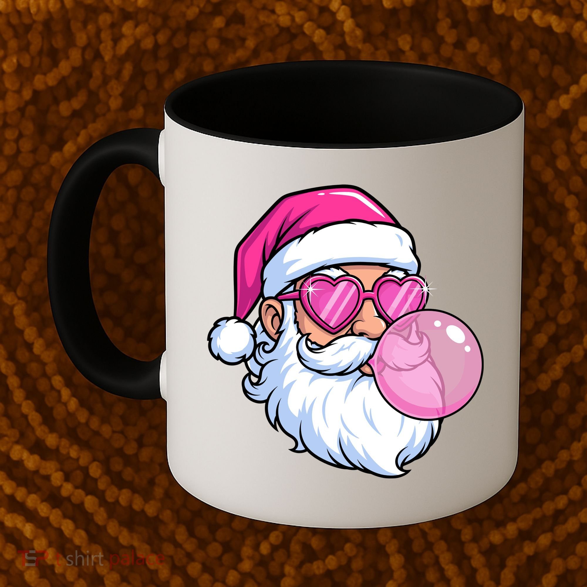 Santa Claus Bubblegum Retro Coffee Mug
