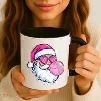 Santa Claus Bubblegum Retro Coffee Mug thumb 3