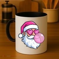 Santa Claus Bubblegum Retro Coffee Mug thumb 4