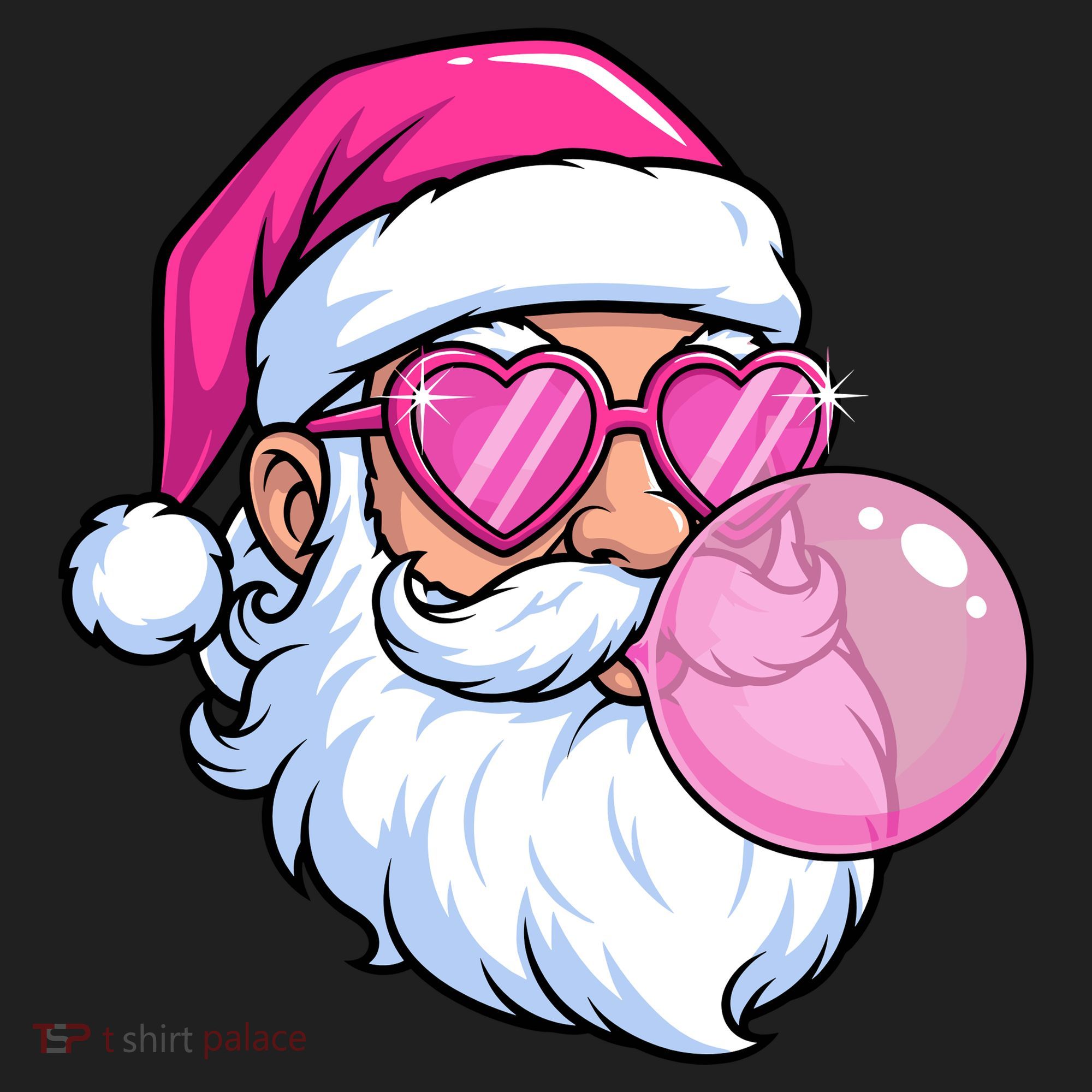 Santa Claus Bubblegum Retro Tumbler