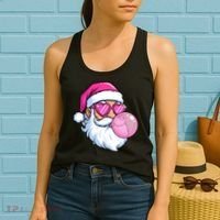 Santa Claus Bubblegum Retro Women's Tank Top thumb 2