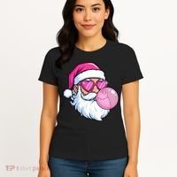 Santa Claus Bubblegum Retro Women's T-Shirt thumb 4
