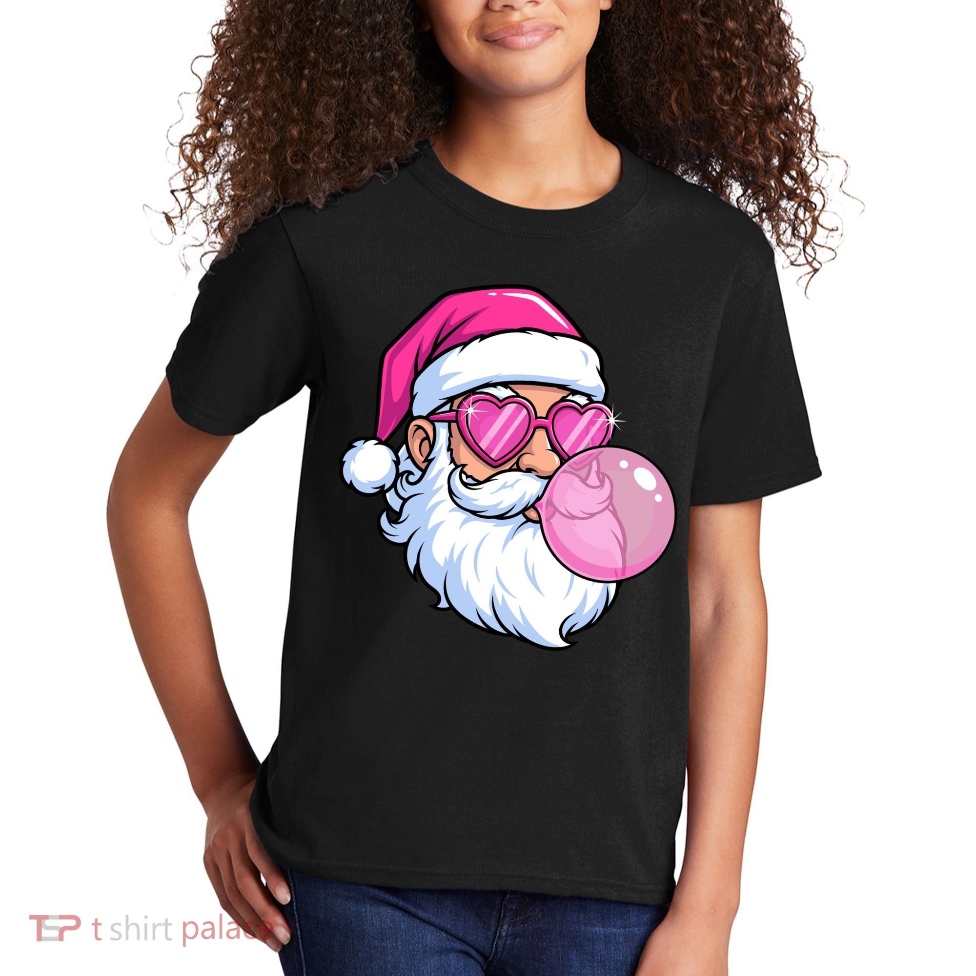 Santa Claus Bubblegum Retro Kids T-Shirt