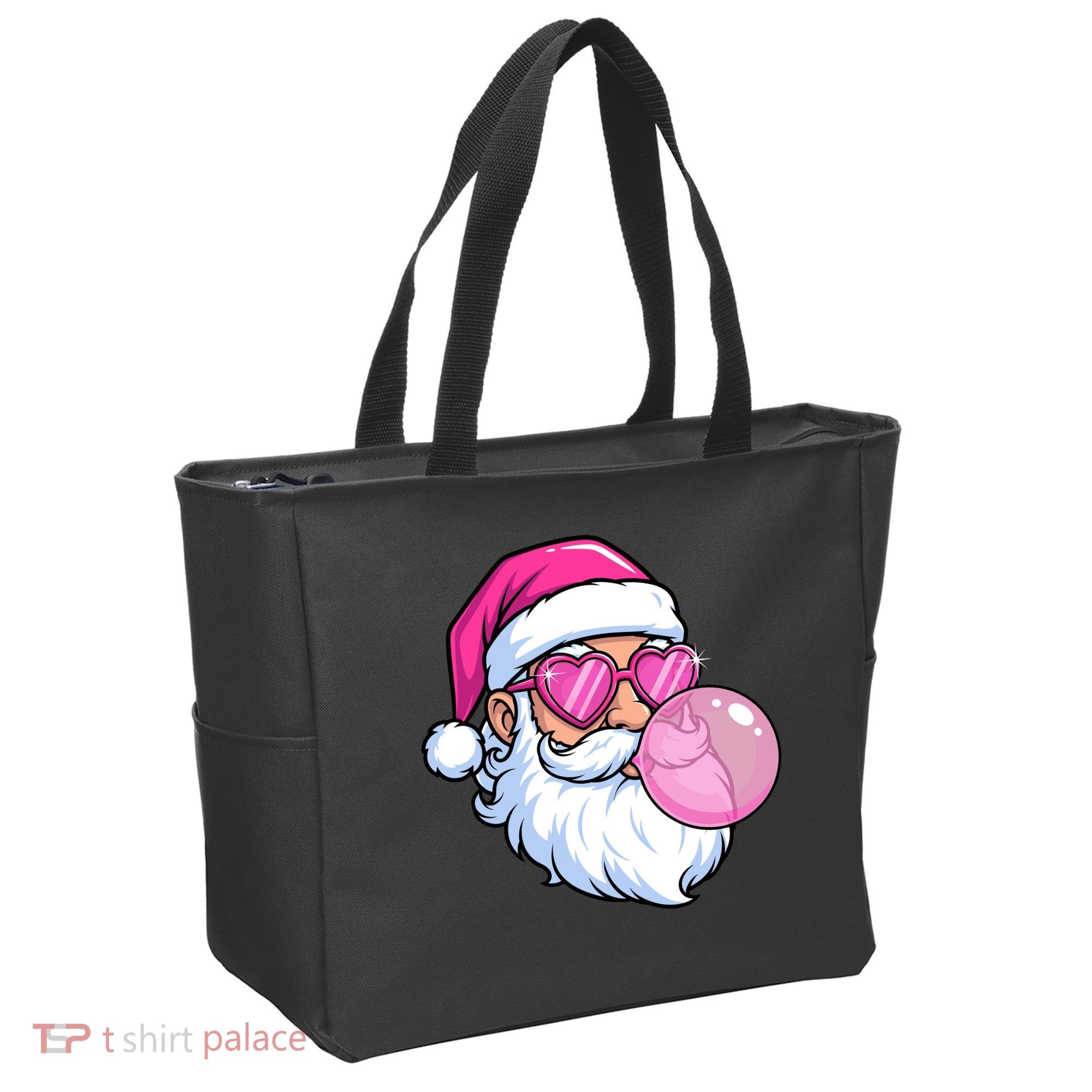Santa Claus Bubblegum Retro Tote Bag