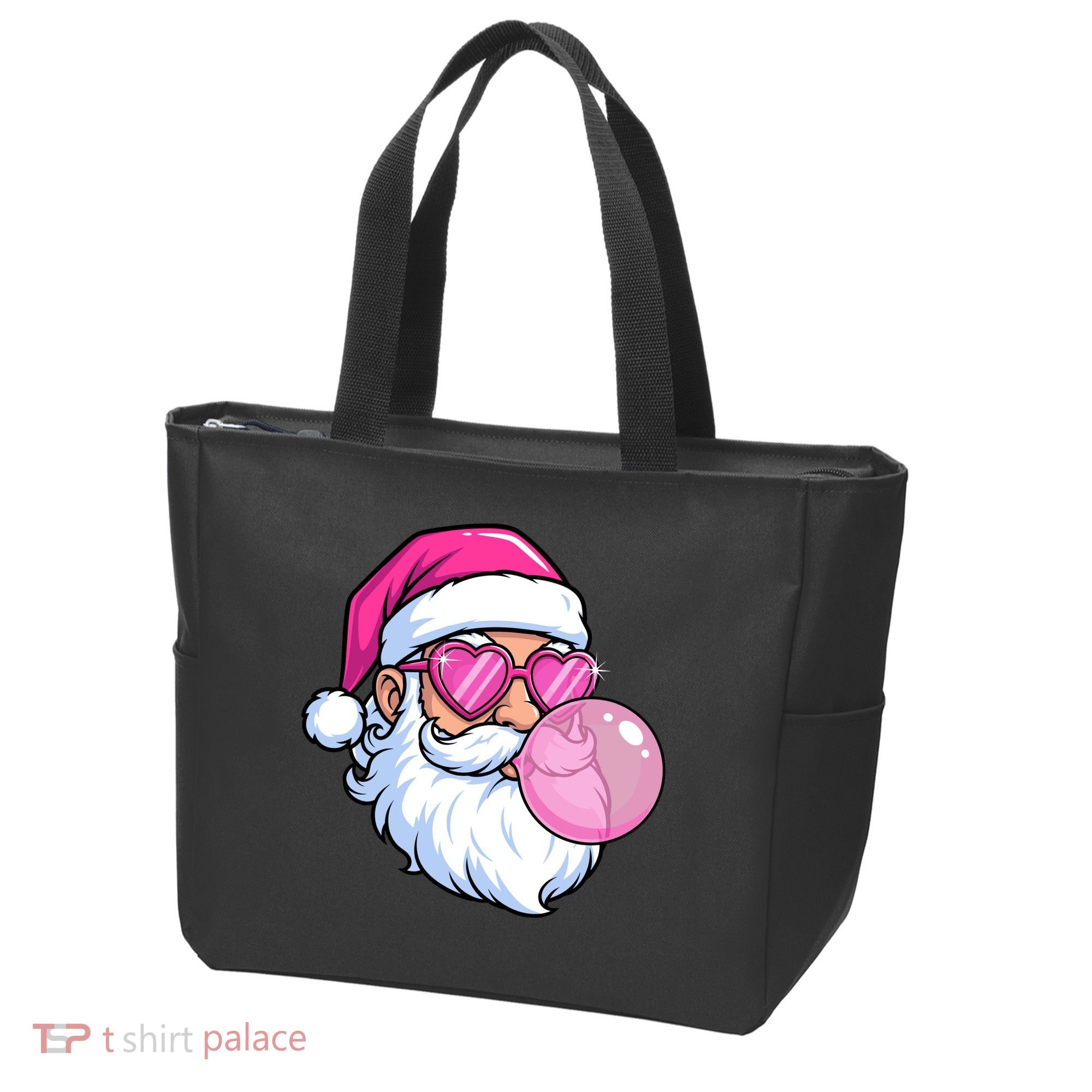 Santa Claus Bubblegum Retro Tote Bag